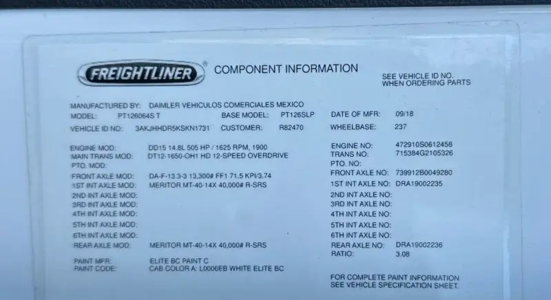 2019 Freightliner Cascadia photo 93