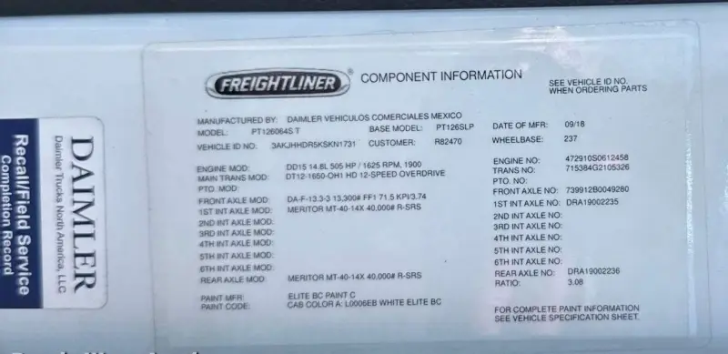 2019 Freightliner Cascadia photo 67