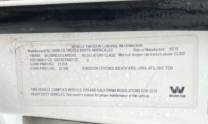2016 Western Star 5700XE photo 58