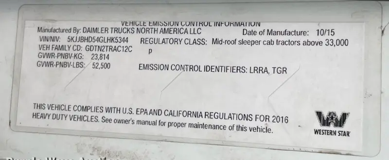 2016 Western Star 5700XE photo 58